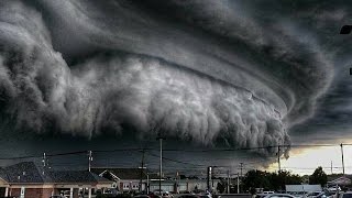 Masiva Tormenta Supercell sobre Cleveland  USA  Agosto 2016 [upl. by Eimat]