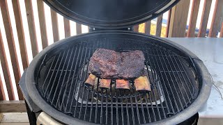 Weber Summit Charcoal GrillWeber Summit Kamado  Smoked Dino Beef Ribs [upl. by Greyson]