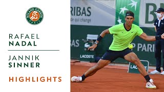 Rafael Nadal vs Jannik Sinner  Round 4 Highlights I RolandGarros 2021 [upl. by Flannery]