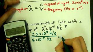 How to Convert Frequency to Wavelength [upl. by Geminius]