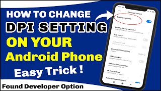 How To Change Screen DPI Setting in Your Android Phone  Dpi for Free Fire Gaming [upl. by Ahsirahc]