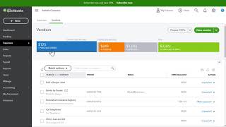 How do I Edit a Vendor in QuickBooks Online QBO [upl. by Diet]