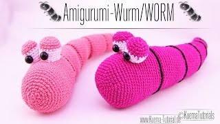 Amigurumi Regenwurm Karl  Worm [upl. by Earehc]