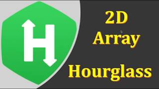 Hackerrank 5 2d Array Hourglass  C  Solution [upl. by Lose625]