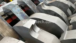 Industrial shredders blades sharpening  SatrindTech Srl [upl. by Izy]