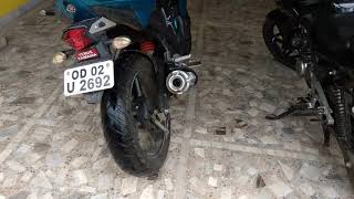 Yamaha FZS v2 Modified Exhaust Sound [upl. by Mastic]