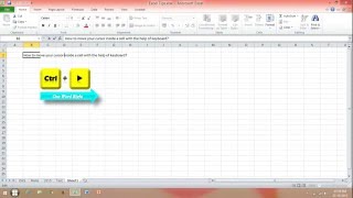 How to Move Cursor Inside a Cell with Keyboard in Excel [upl. by Ecined]