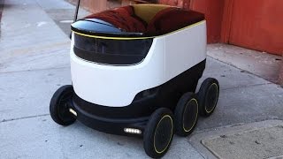 Starship Robot Delivers Packages Locally [upl. by Sinned]