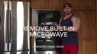 How To Remove Built In Microwave [upl. by Corbie]