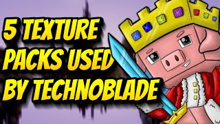 Top 5 Technoblade Texture Packs  Texture Pack Used By Technoblade  Minecraft Hypixel Skywars 18 [upl. by Hughie]