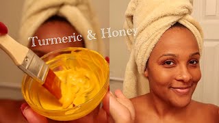 DIY Turmeric Face Mask for Hyperpigmentation amp Acne Scars ✨ [upl. by Ilellan215]