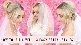 3 Easy Ways To Fit a Veil [upl. by Yhtomit48]