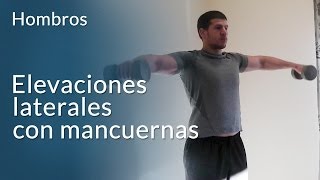 Elevaciones laterales con mancuernas para hombros [upl. by Zicarelli234]