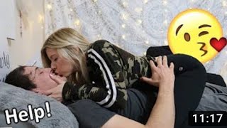 NONSTOP KISSING PRANK ON BOYFRIEND [upl. by Attolrac24]