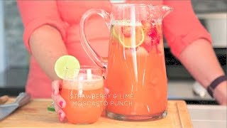 Strawberry and Lime Moscato Punch  Real Housemoms [upl. by Ielak685]