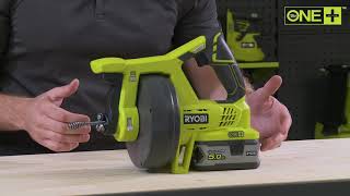 Ryobi ONE 18V Cordless Drain Auger Introduction R18DA [upl. by Ynehteb]