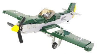 Sluban WW2 M38B0857 North American P51 Mustang  Military Building Kits for Lego fans [upl. by Valentin]