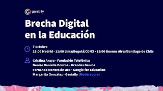 Brecha Digital en Educación  Genially Webinars [upl. by Waylen754]