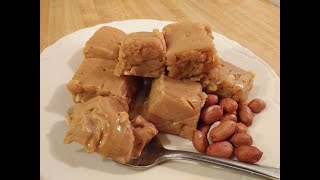 Peanut Butter Fudge Recipe 3 Ingredients 🥜 [upl. by Eneirda]