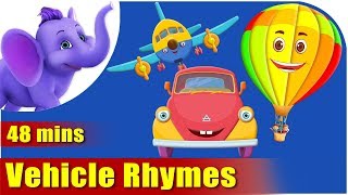 Vehicle Rhymes  Best Collection of Rhymes for Children in English [upl. by Sloatman283]