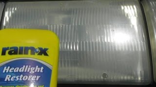 HEADLIGHT RESTORER RESTORATION RAINX REVIEW DOES IT WORK [upl. by Yllut]