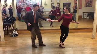 Lindy Hop Dance Basic by Steve Sayer and Chanzie 001 [upl. by Dranoel]