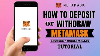 How to DEPOSIT or WITHDRAW on your Metamask Wallet  App Tutorial [upl. by Oruam]