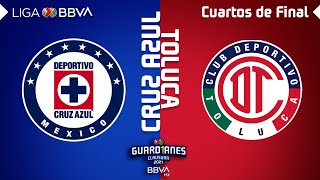 Resumen y Goles  Cruz Azul vs Toluca  LIGA BBVA MX  Guard1anes 2021 [upl. by Bradly]