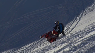 How to Sidehill in Hard Snow On a Snowmobile – Riding Tip [upl. by Austreng]