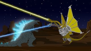 Godzilla Earth vs Mecha King Ghidorah  Giant Robot Monster [upl. by Yanad]