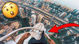 Nearly FALLING From A 400 Meter Skyscraper 🤢 [upl. by Refynnej]