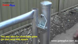 Gate Latch 2 way for round pipe and square [upl. by Rivers]