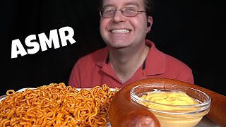 ASMR FIRE NOODLES amp CHEESY SAUSAGE MUKBANG No Talking EATING SOUNDS [upl. by Portia]