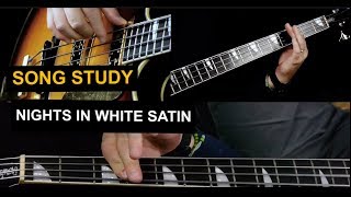 Nights In White Satin Bass Guitar Lesson  Moody Blues [upl. by Ardnuahs292]