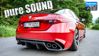 Alfa Giulia Quadrifoglio 510hp  pure SOUND 60FPS [upl. by Fleeta610]