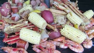 Old Bay Seafood Boil  The Wolfe Pit [upl. by Ohcirej]