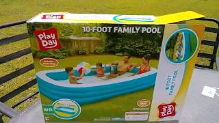 Play Day Inflatable Pool Review [upl. by Anelad]