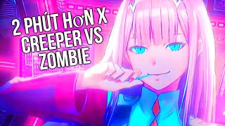 2 Phút Hơn x Creeper vs Zombie  Mashup TikTok  Bichito Studios [upl. by Onirotciv]