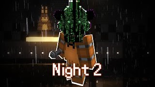 MINE Nights at Freddys FUN PARK  Night 2  FNAF Minecraft Roleplay [upl. by Nanaj]