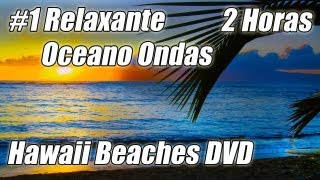 HD PRAIAS DO HAVAI Muito Relaxante 1 Belo Oceano Ondas DVD Relaxantes Sons da Natureza 2 Horas [upl. by Nomrah]