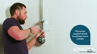 How To Install An Aqualisa Quartz Exposed Shower System [upl. by Rentsch774]