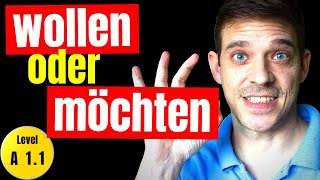 The German modal verb quotwollenquot  quotwollenquot oder quotmöchtenquot  Learn German  YourGermanTeacher [upl. by Atikihc]