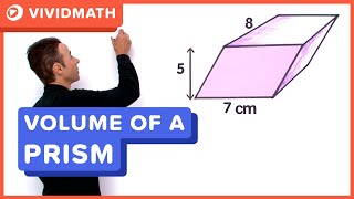 Volume of a Prism  VividMathcom [upl. by Mccafferty]