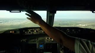 Ryanair Boeing 7378AS cockpit landing at London Stansted STN [upl. by Lila]