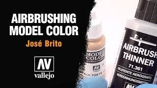 Airbrushing Vallejo Model Color [upl. by Raimund282]