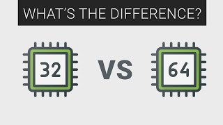 32bit vs 64bit CPU  Explained [upl. by Enylrac]