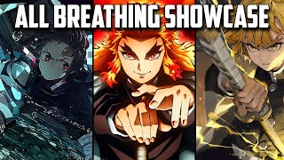 How to unlock Breathing Skills  All Breathing Showcase in Slayers Unleashed  Roblox [upl. by Assirod]