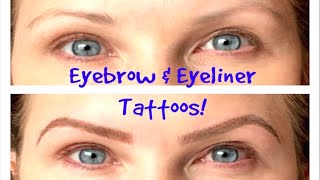 Eyebrows amp Eyeliner TattoosBeforeampAfter Permanent Cosmetics [upl. by Anile]