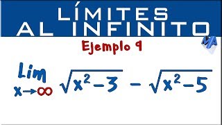 Limites al infinito  Ejemplo 9 [upl. by Cusick]