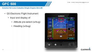 Garmin GFC 500600 Autopilots Webinar recording [upl. by Davenport422]